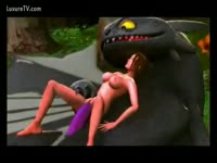 Large monster bangs petite hentai slut in this exciting beastiality video